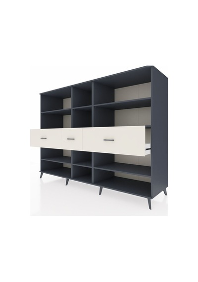 Kronos Dolap 9 Raflı 3 Çekmeceli 220x59x163 Antrasit-antrasit/ay Antrasit-antrasit/aytaşı Kronos Dolap 9 Raflı 3 Çekmeceli 220x59x163 Antrasit-antrasit/ay Antrasit-antrasit/aytaşı