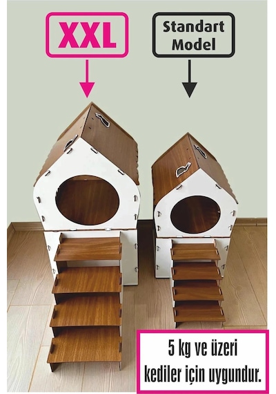 Büyük Teraslı Kedi Evi 2Xlarge