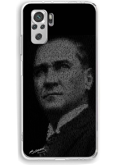 Redmi Note 10 / 10s Uyumlu Gençliğe Hitabe Yazılı Atatürk Silüeti Baskılı Silikon Kılıf Renkli