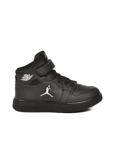 Cool Siyah Cırtlı Basket Tarzı Bilek Boy Sneaker Erkek Çocuk Spor Ayakkabı Haykat Uzun Air