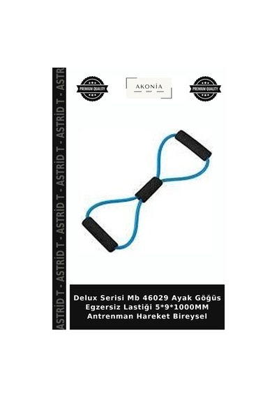 Delux Serisi Mb 46029 Ayak Göğüs Egzersiz Lastiği 5 9 1000mm Antrenman Hareket Bireysel Mavi