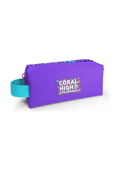 Coral High Kids Mor Leopar Desenli Kalem Çantası 22072