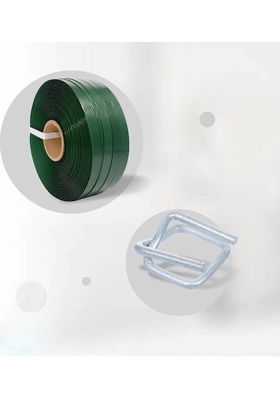 Polyester Set 19x1.00 1000 Mt Yeşil Çember- 19mm Toka 500 Adet