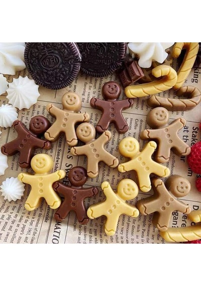 Yılbaşı Silikon Kalıp + Kurabiye Kalıbı Seti Noel Baba Christmas Şeker Hamuru Çikolata Kalıbı Çok Renkli