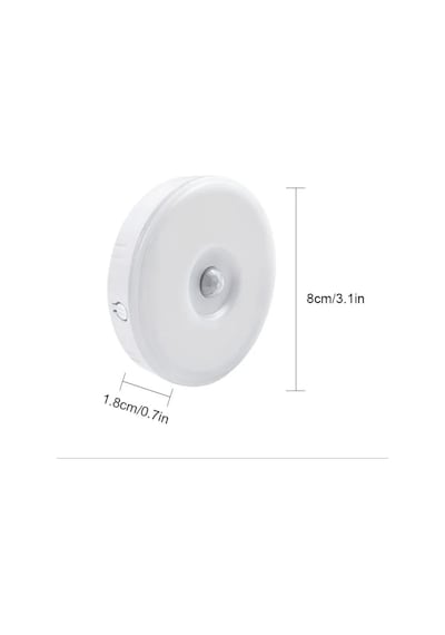 Sge Teknoloji 16 Led 2 Renk 5 Modlu Beyaz Ve Gün Işığı Hareket Sensörlü Type-c Girişli Led Lamba