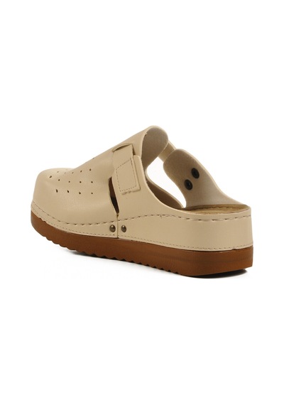 Bej Anatomik Unisex Sabo Terlik 07-008 G Bej