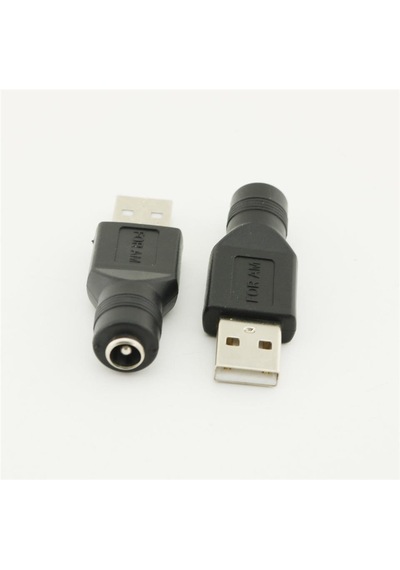 5.5x2.5 Mm Dc Dişi To Usb 2.0 Dc Erkek Uç Çevirici
