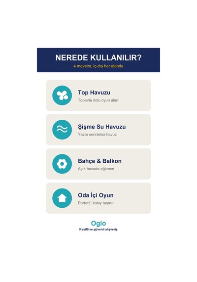 Şişme Oyun Havuzu 100 Top Dahil Çocuk Top Havuzu, Yumuşak Renkli Toplu Bahçe Deniz Oyun Havuzu 1+ Yaş