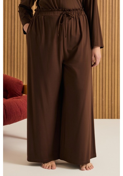 Aker Rayon Pijama Altı Kahverengi Kahverengi