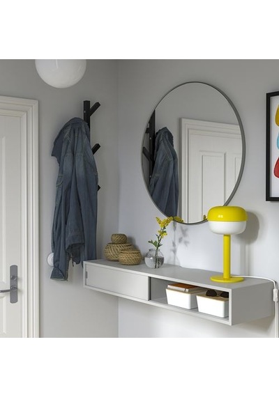 Ikea Spıksmed Ayaksız Duvar Rafı, Açık Gri, 117x32 Cm