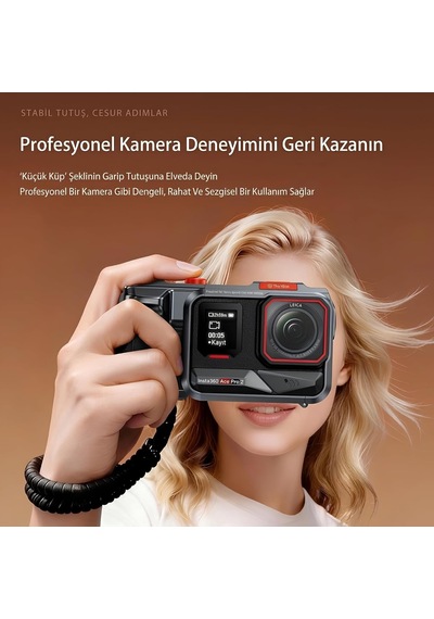 Insta360 Ace Pro 2 İle Uyumlu Quick Release Cnc Cage Dj10