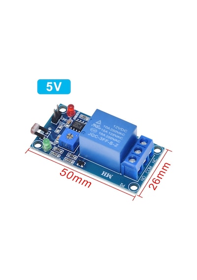 Alkatronik-5V Ldr Işık Kontollü Röle 5V Gündüz Gece Algılayıcı Röle Kartı