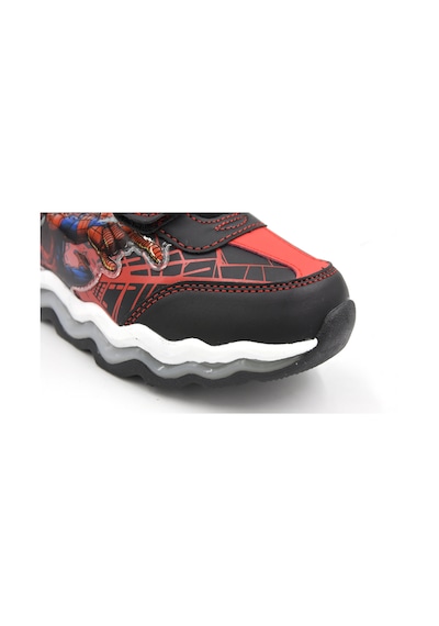 Lumberjack Mambo 4pr Spıderman Işıklı Çocuk Spor Ayakkabı Siyah Siyah