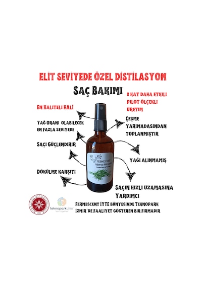 Fermescent Biberiye Suyu Hidrosolü 100 ML