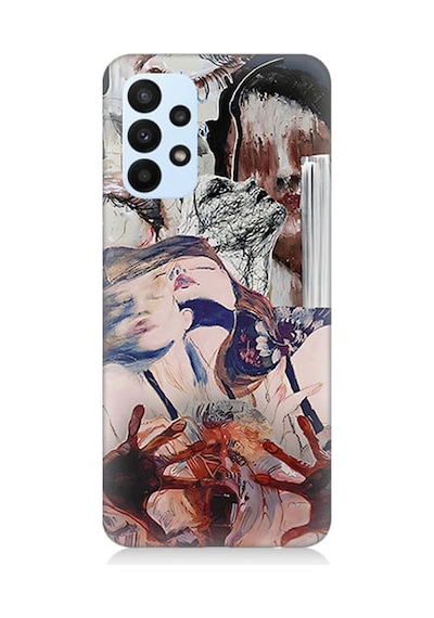 Samsung Galaxy A33 Uyumlu Soyut Kadın Desenli Silikon Kılıf
