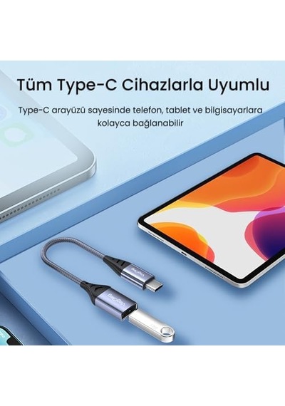 Type-c To Usb 2.0 Otg Çevirici Dönüştürücü Adaptör