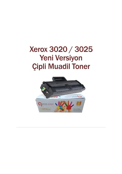 Xerox Uyumlu Phaser 3020 Yazıcı Workcentre 3025 Yazıcılara Uyumlu 2200 Sayfa Uyumlu  Toner Xe3020