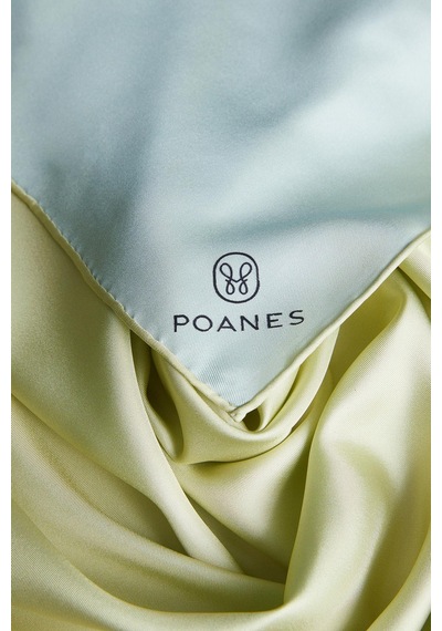 Poanes Düz Çift Taraflı Twıll İpek Eşarp Mint