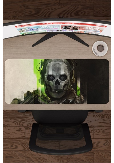 Call Of Duty Kaymaz Dikişli Kauçuk Oyuncu Mousepad V2 - 70x30 Xl Gaming Mouse Pad Fare Altlığı