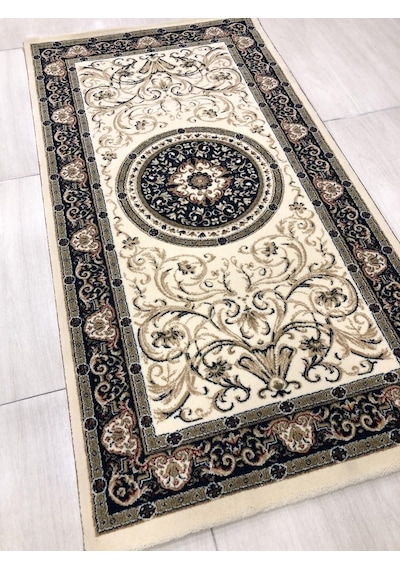 Saray Halı Klasik 11105 R 80X150 Krem Lacivert Küçük Ölçü Halı !