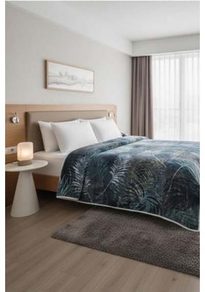 Özdilek Prime Çift Kişilik Golden Palm Battaniye Çok Renkli