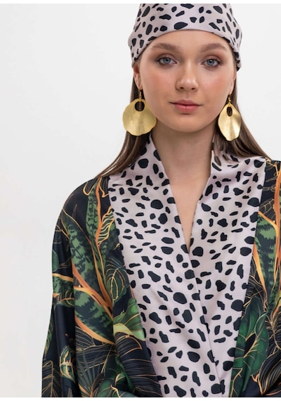 Mayovera Kimono Kaplan Tasarım Çok Renkli