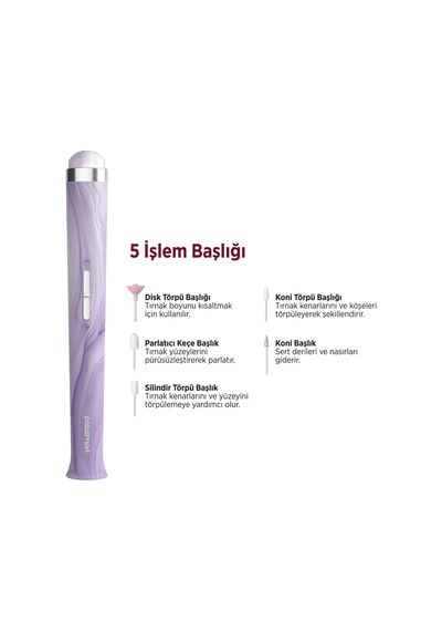 Polosmart Pbs817 Işıklı 5 Başlıklı Manikür Pedikür Seti