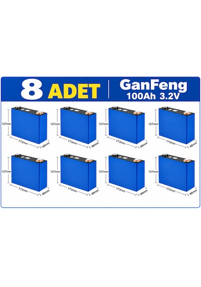 Ganfeng 3.2v 100ah Lifepo4 Prizmatik