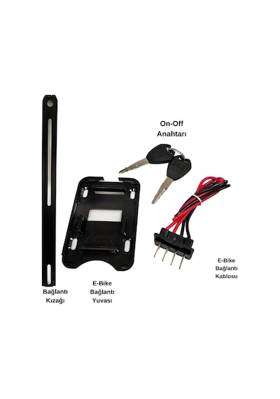 Rks Elektrikli Bisiklet Bataryası 36v 10ah Siyah