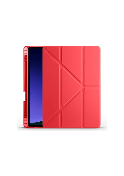 Galaxy Uyumlu Tab S10 Fe Kılıf Tri Folding Kalem Bölmeli Standlı Kılıf Tablet Kılıfı