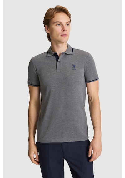 U.S. Polo Assn. U.s. Polo Assn. Erkek Antrasit Melanj Tişört Basic 50326975-vr081