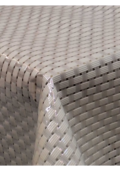 Ithal Pvc Muşamba - Desenli Silinebilir Masa Örtüsü 07iz10 Bej