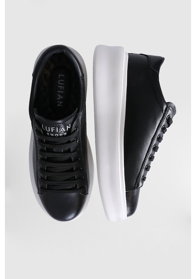 Lufian 121230109 Grace Unisex Hakiki Deri Sneaker Ayakkabı Siyah