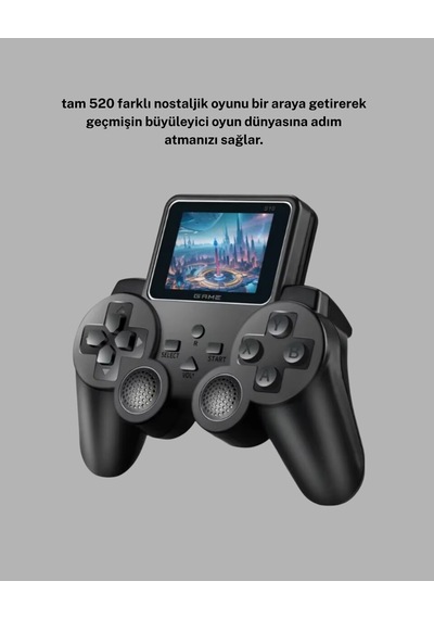 520 Oyunlu Atari S10 El Konsolu Retro Tasarım Şarjlı Ve Taşınabilir Oyun Deneyimi
