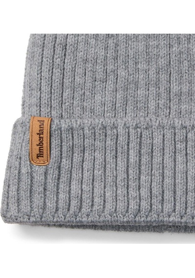 Timberland Rib Knit Beanie Erkek Bere Tb0a66520521 Gri 61643076
