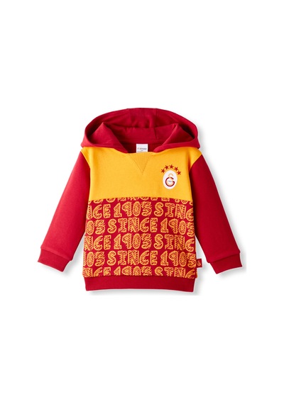 Gsstore Galatasaray Bebek Hoodie B252034 Sarı - Kırmızı