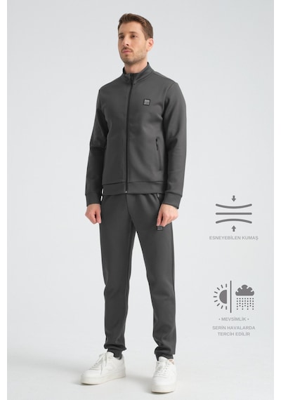 Shooter Sportswear Shooter Scuba Mevsimlik Regular Fit Erkek Eşofman Takım Füme