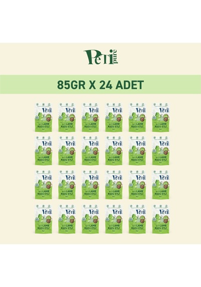 Kuzu Etli Yaş Kedi Maması 85 Gr X 24 Adet Jöle İçinde Parça Etli - Yetişkin Kedi