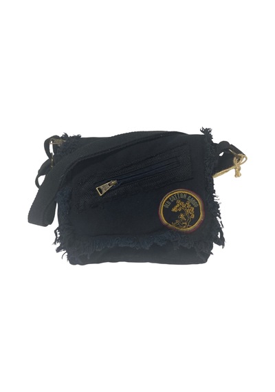 Old Cotton Cargo Vintage Küçük Salaş Unisex Günlük Çapraz Postacı Çantası S Boy 26x20cm Koyu Lacivert