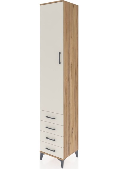 Hyperion Dolap 5 Raflı 4 Çekmeceli Tek Kapaklı 44x44x243 Çam-... Çam Hyperion Dolap 5 Raflı 4 Çekmeceli Tek Kapaklı 44x44x243 Çam-... Çam