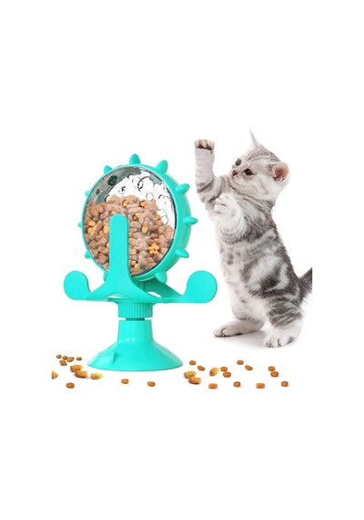 Akıllı Kedi Oyuncağı Mama Dağıtıcı Zeka Geliştirici İnteraktif Oyuncak Yavaş Besleme Aparatı Eğlenceli & Sağlıklı Beslenme