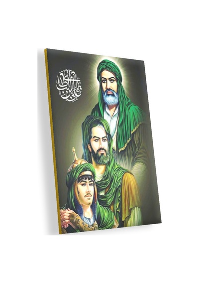 Cakasepetim Hz.ali İmam Hüsain Ve Oğlu Aliakber Görseli Ahşap Mdf Tablo