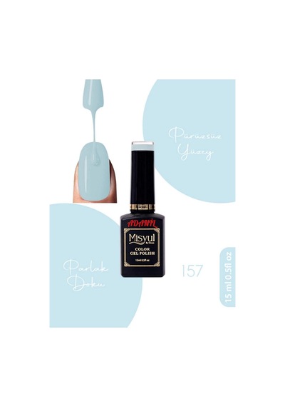 Adanil 15 ML Misyul Profesyonel Kalıcı Oje Gökyüzü Mavisi No:157