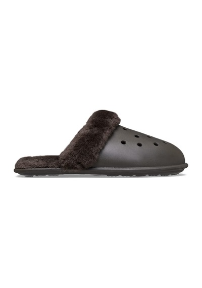 Crocs Classic Fuzz Scuff Terlik Kahverengi