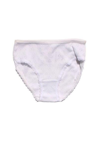 Bebegen Kız Çocuk Beyaz Jakarlı Slip Külot Çok Renkli