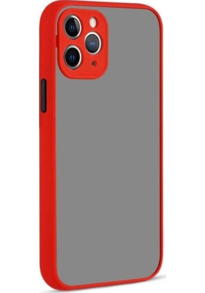 Apple Uyumlu iPhone 12 Pro Max Kılıf Zore Hux Kapak Kırmızı