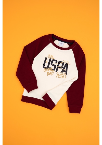 U.s. Polo Assn. Erkek Çocuk Bordo Sweatshirt 50316542-vr014 Bordo