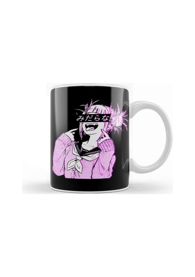 Waifu Anime Neko Vaporwave Glitch Manga Girl Kupa Bardak Porselen Karışık