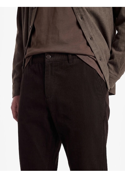 Koton Viskon Karışımlı Cepli Beli Lastikli Düğmeli Slim Fit Pileli Kumaş Pantolon Kahverengi 7wam40082nw Kahve Koton Viskon Karışımlı Cepli Beli Lastikli Düğmeli Slim Fit Pileli Kumaş Pantolon Kahverengi 7wam40082nw Kahve