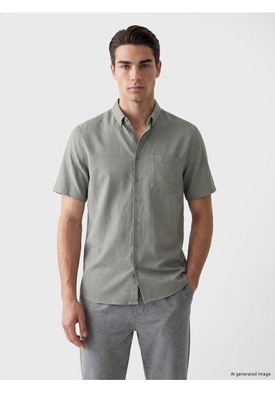 Lcwaıkıkı Classic Yeşil Regular Fit Erkek Gömlek